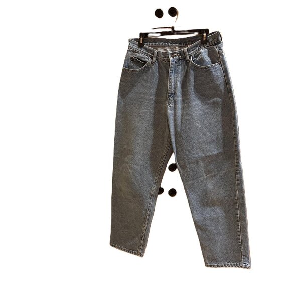 Vintage Brittania 100% Cotton High Waist Baggy Leg Jeans - Picture 2 of 10